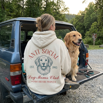 Anti Social Dog Mom Hoodie V3
