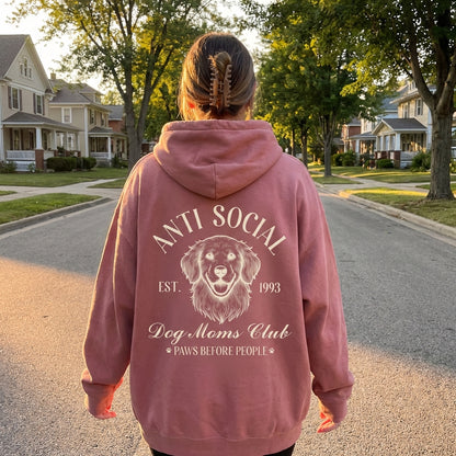 Anti Social Dog Mom Hoodie V3