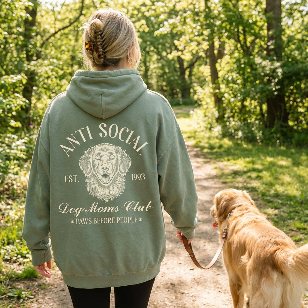 Anti Social Dog Mom Hoodie V3