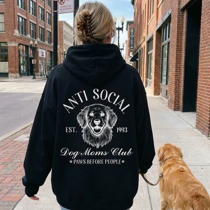 Anti Social Dog Mom Hoodie V3