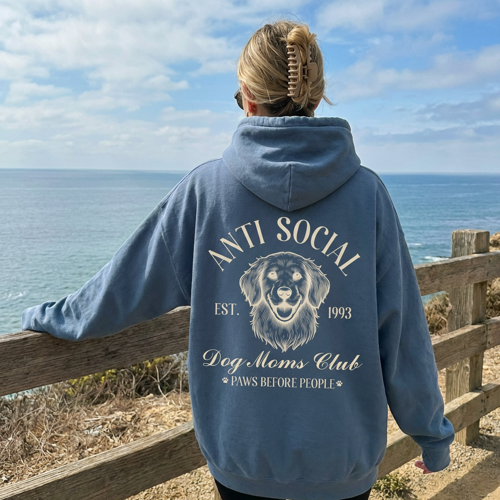 Anti Social Dog Mom Hoodie V3