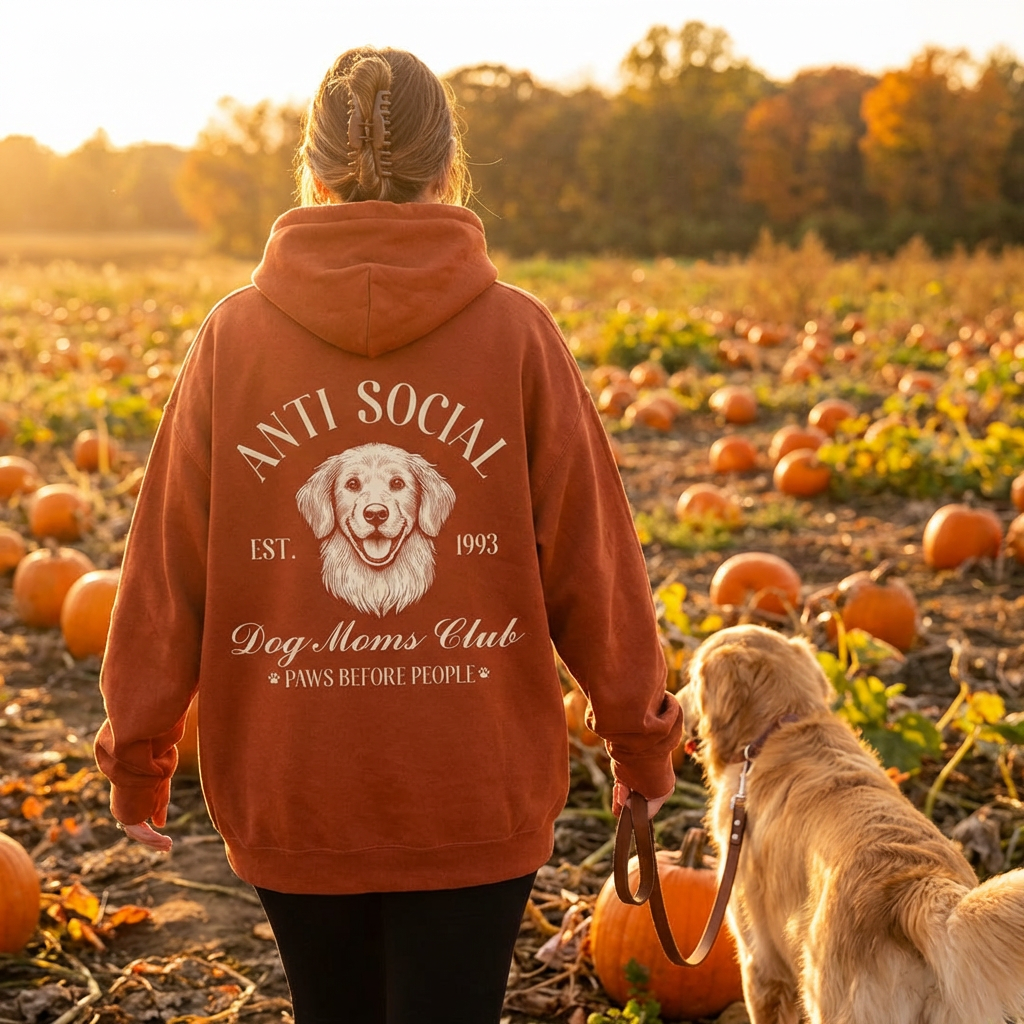 Anti Social Dog Mom Hoodie V3