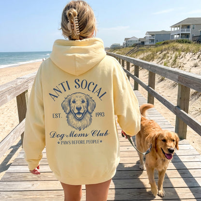 Anti Social Dog Mom Hoodie V3