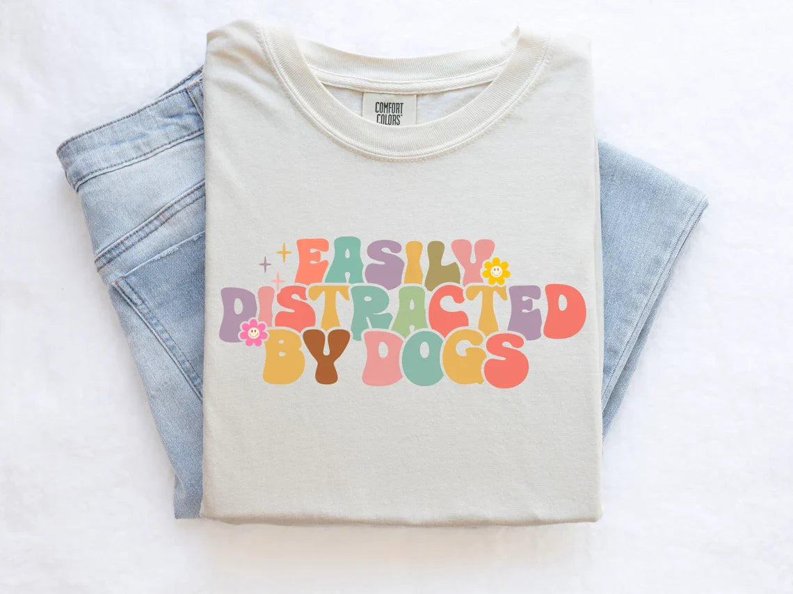 Easily Distracted By Dogs Tee V2