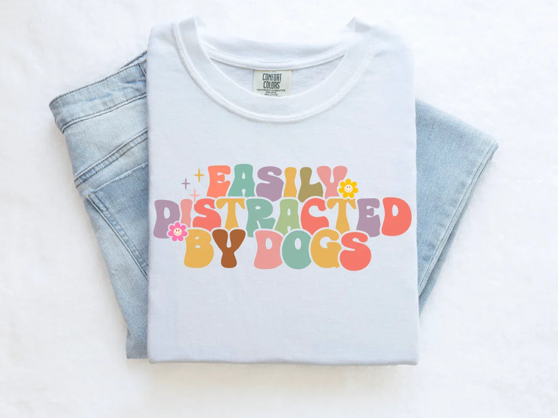 Easily Distracted By Dogs Tee V2