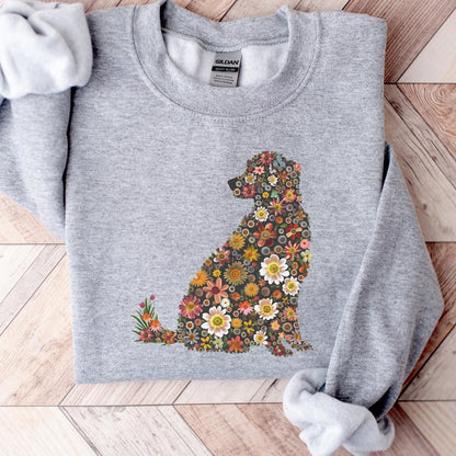 Floral Golden Sweater V6
