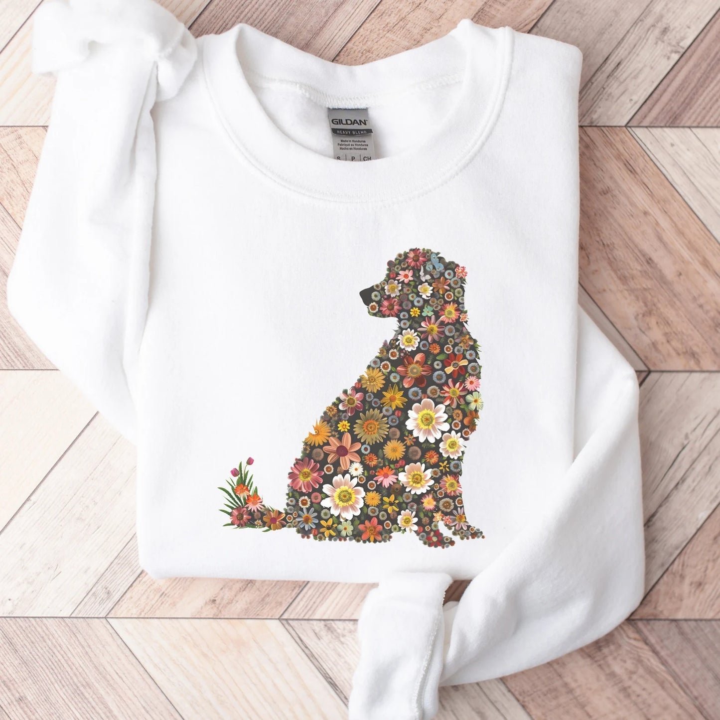 Floral Golden Sweater V6