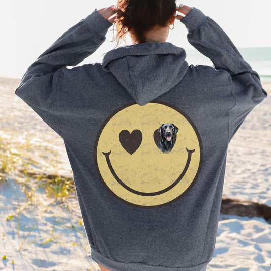 Black Lab Smiley Sweater