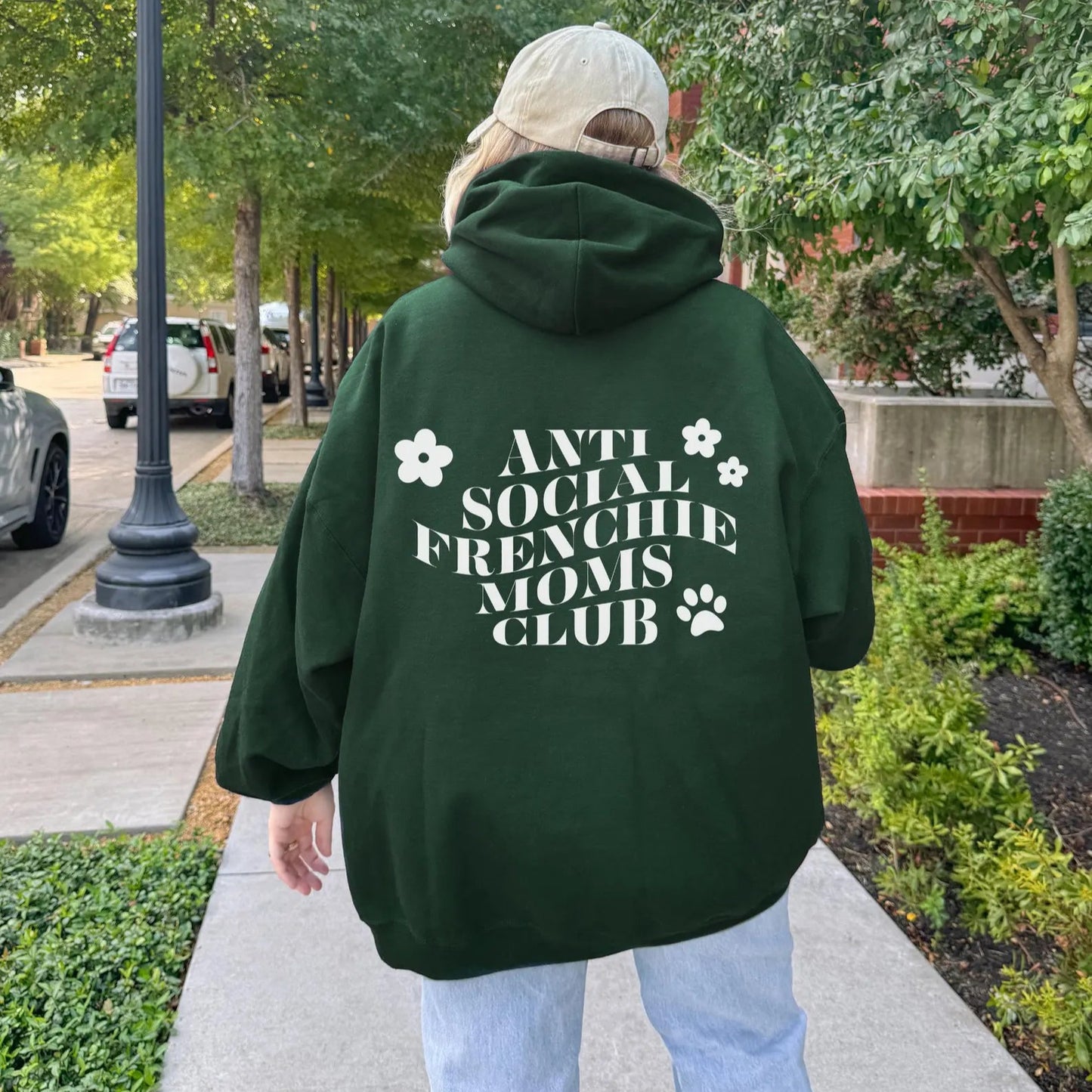 Frenchie Mom's Club Hoodie