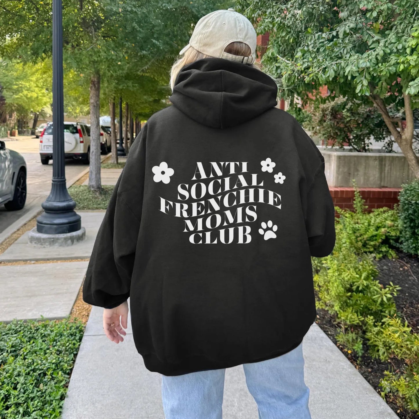 Frenchie Mom's Club Hoodie