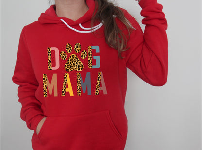 Dog Mama Paw Print Hoodie