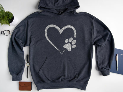 Glitter Dog Paw Hoodie