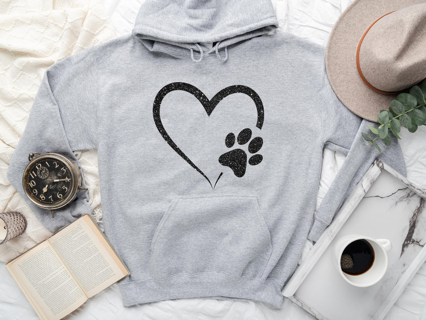 Glitter Dog Paw Hoodie