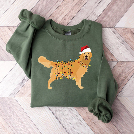 Christmas Golden Retriever Sweater V2