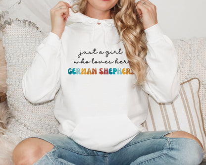 German Shepherd Dog Retro Hoodie