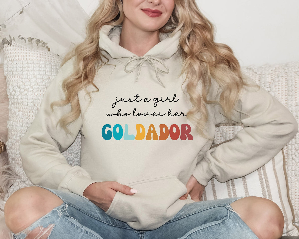 Goldador Dog Retro Hoodie