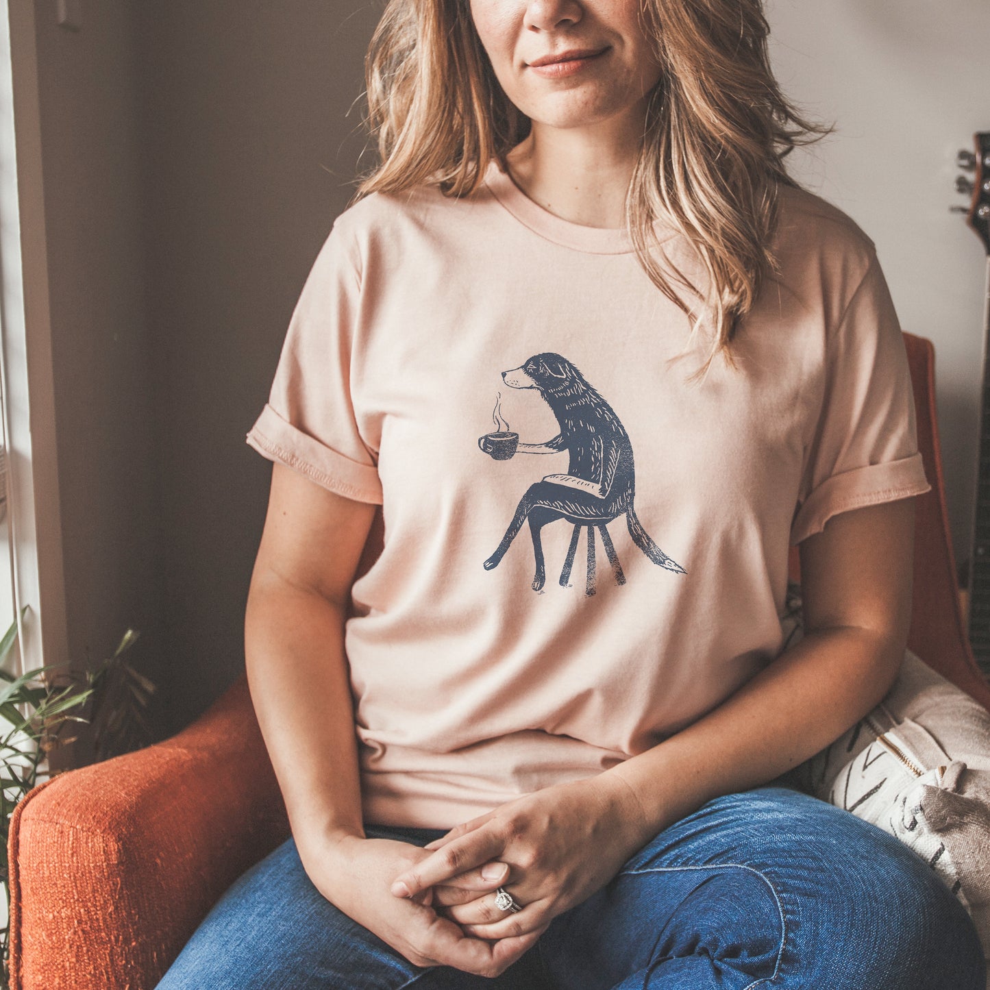 Dog With Coffee Tee