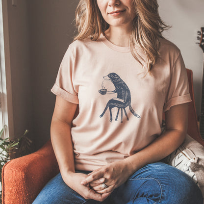 Dog With Coffee Tee