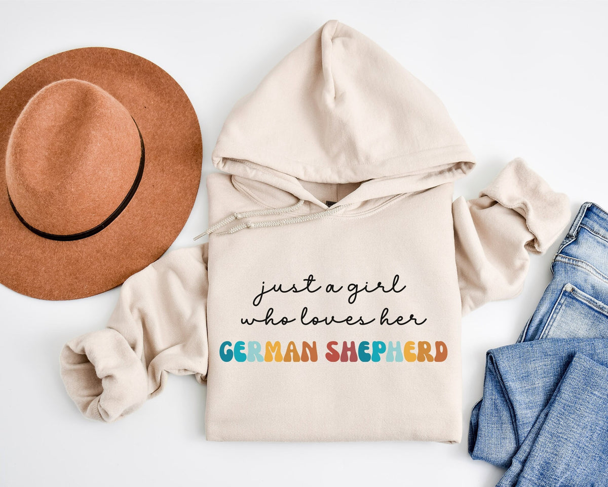German Shepherd Dog Retro Hoodie