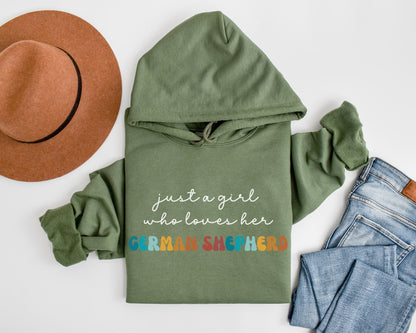 German Shepherd Dog Retro Hoodie