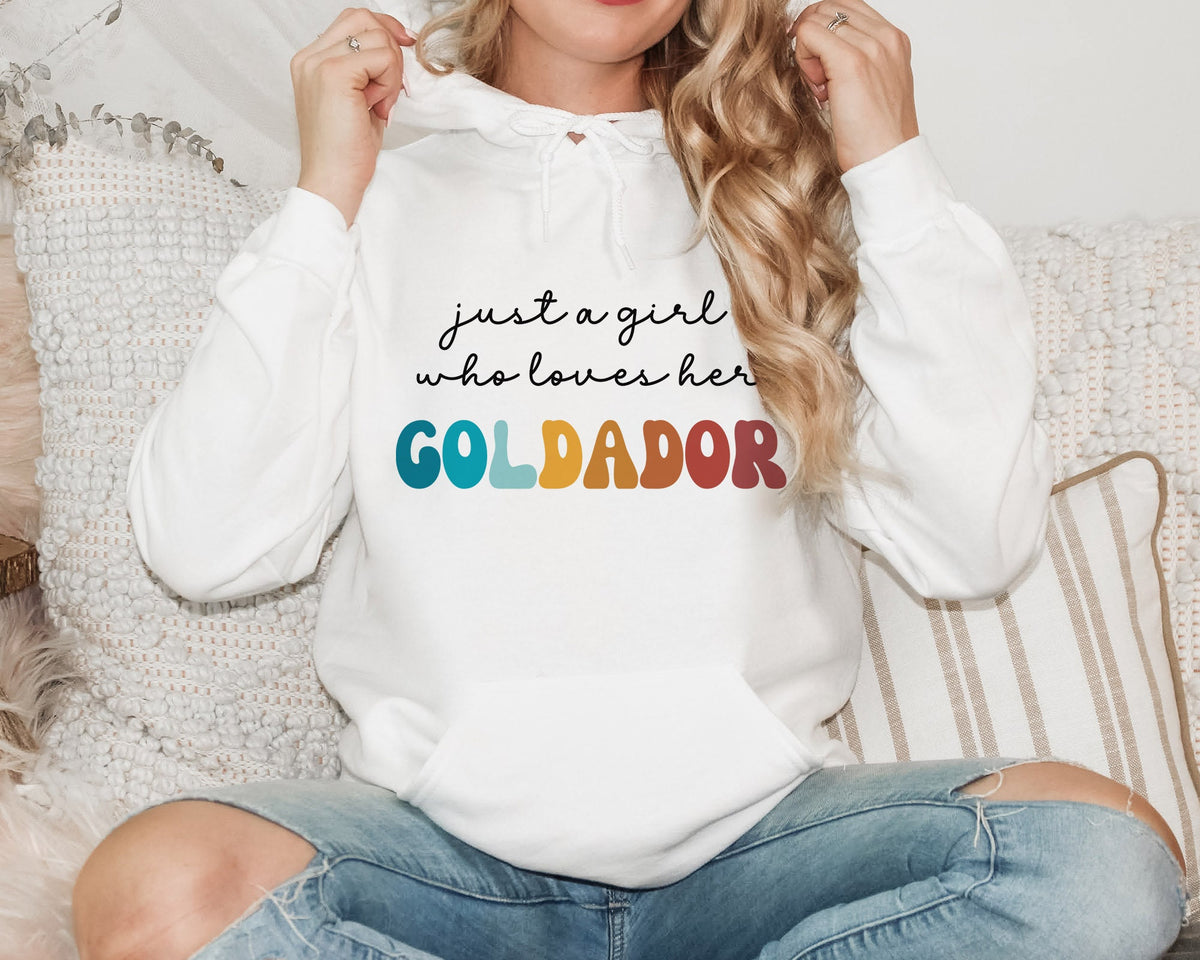 Goldador Dog Retro Hoodie