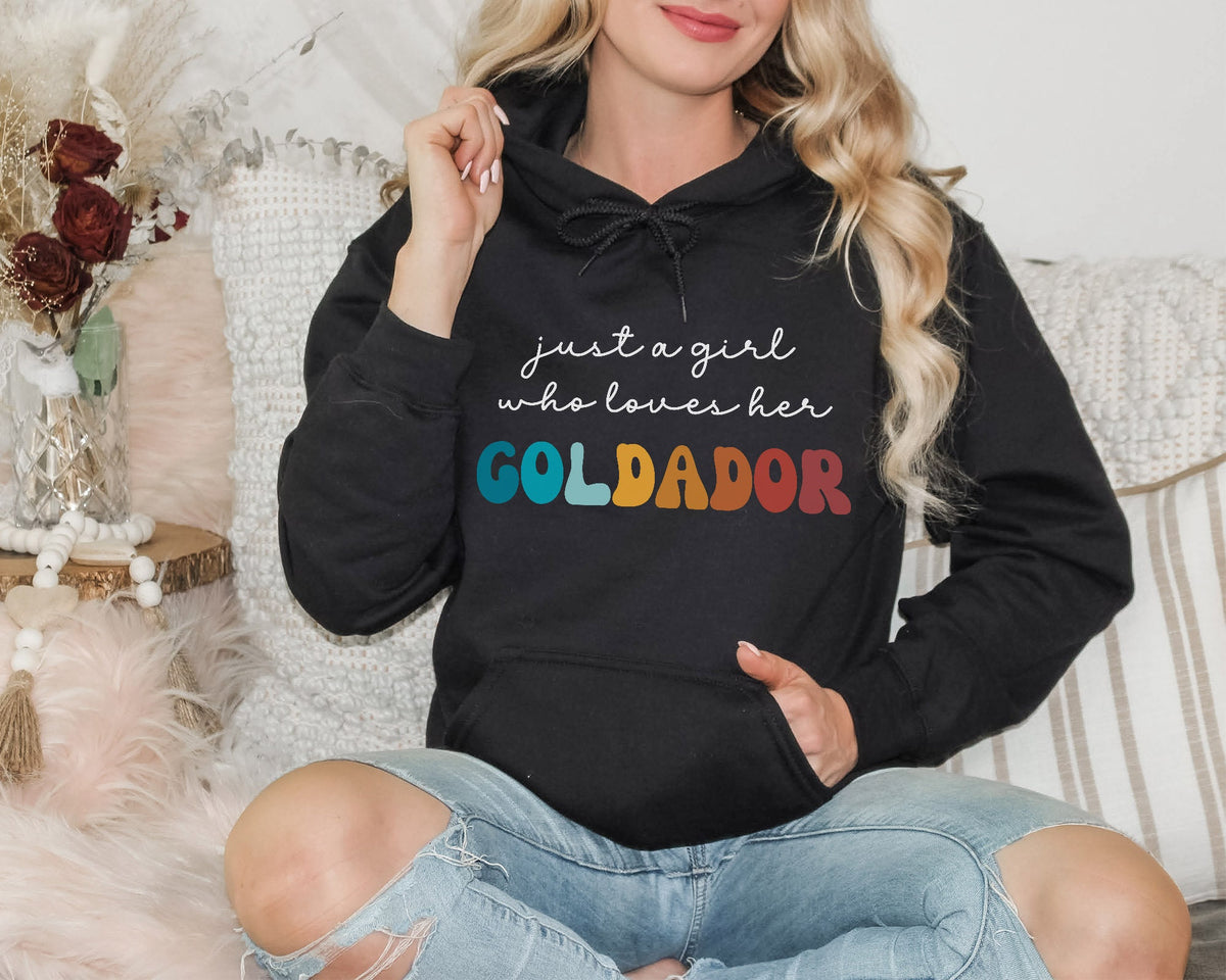 Goldador Dog Retro Hoodie