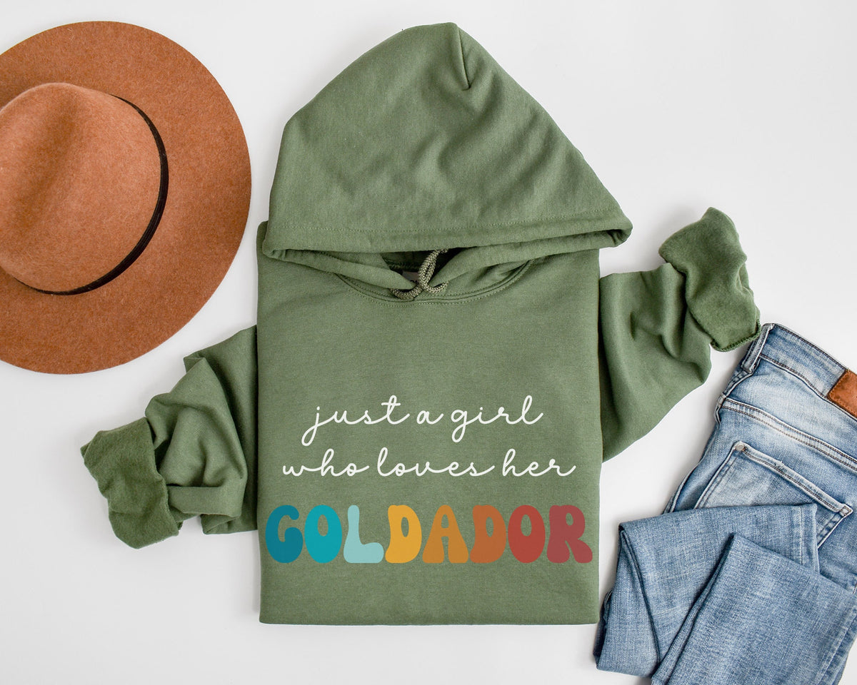 Goldador Dog Retro Hoodie