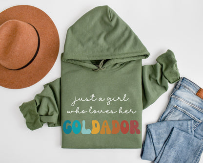 Goldador Dog Retro Hoodie