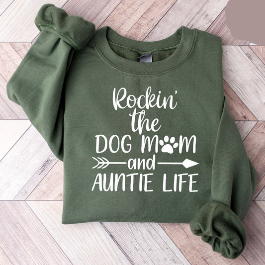 Funny Dog Mom Aunt Sweater