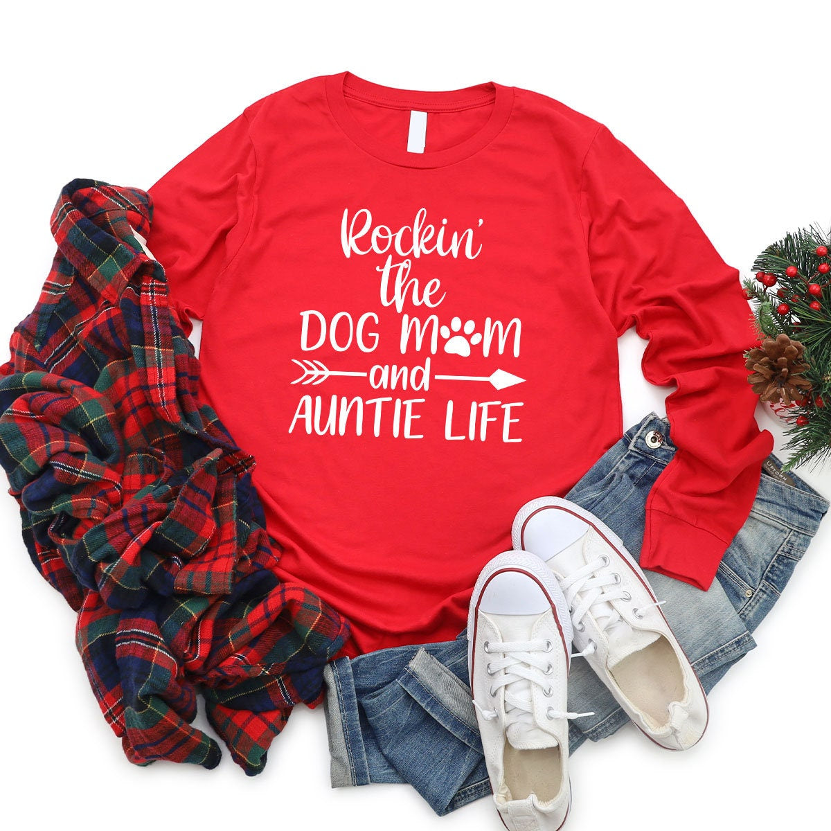 Funny Dog Mom Aunt Sweater