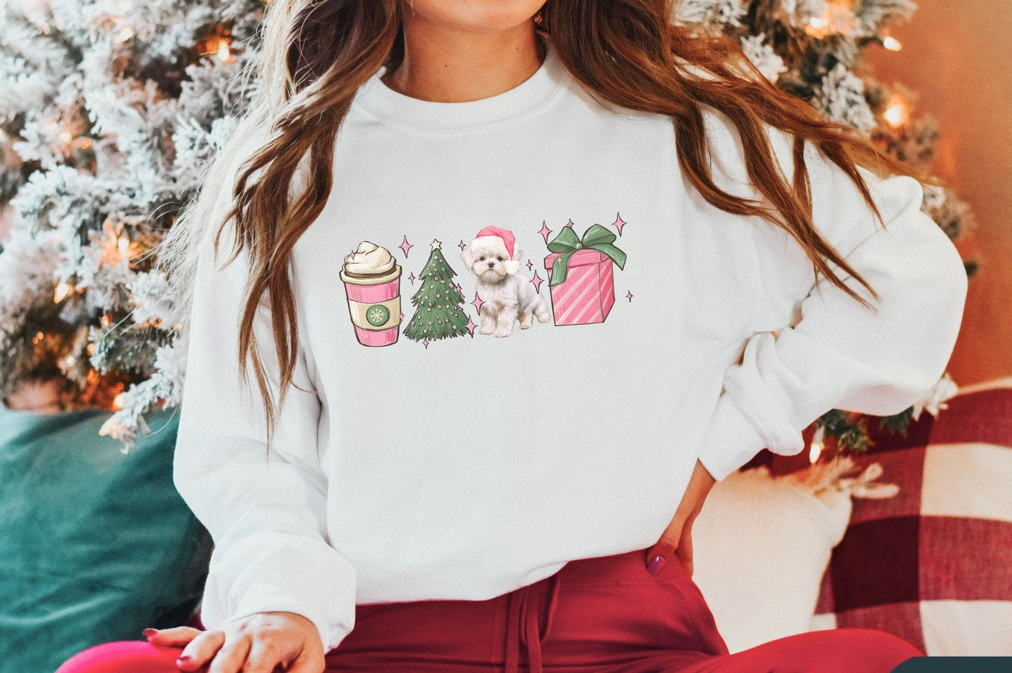 Maltese Dog Lover Sweater