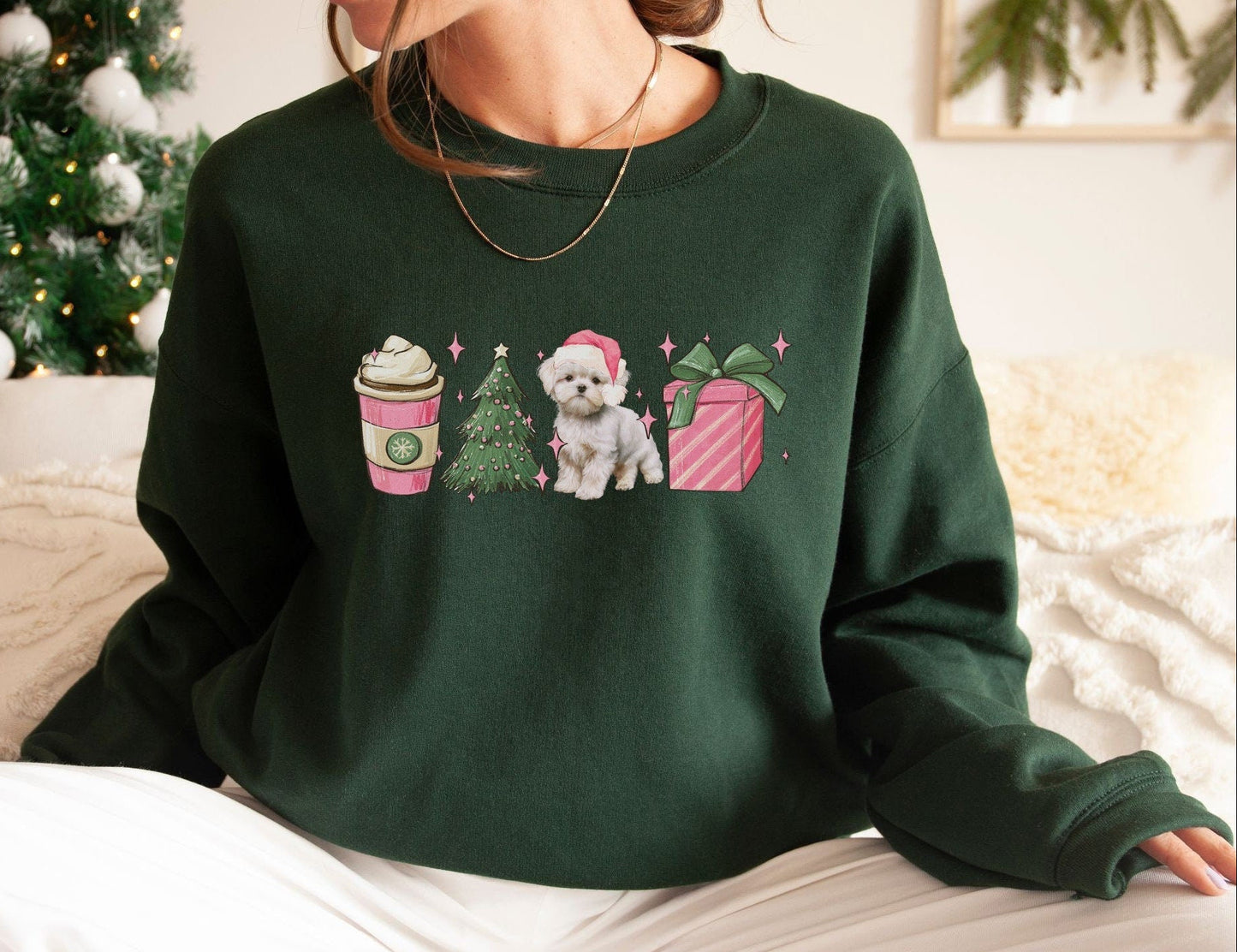 Maltese Dog Lover Sweater