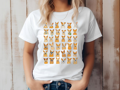 Red Heeler Faces T-Shirt