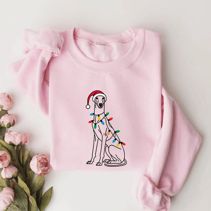 Greyhound Santa Sweater