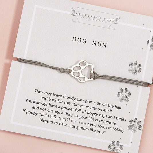 Dog Mum Paw Bracelet