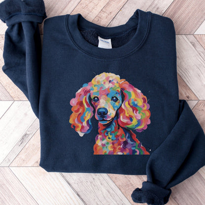 Poodle Vibrant Watercolor Sweatshirt
