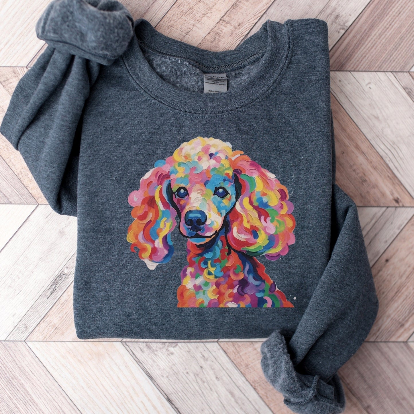 Poodle Vibrant Watercolor Sweatshirt