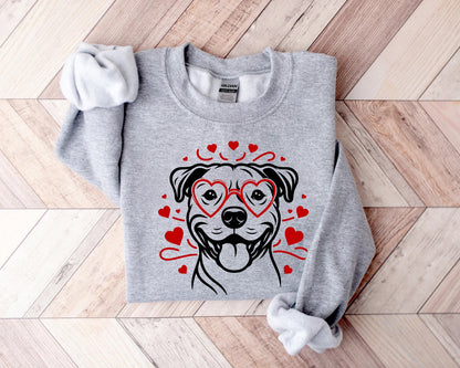 Valentines Day Pitbull Sweater