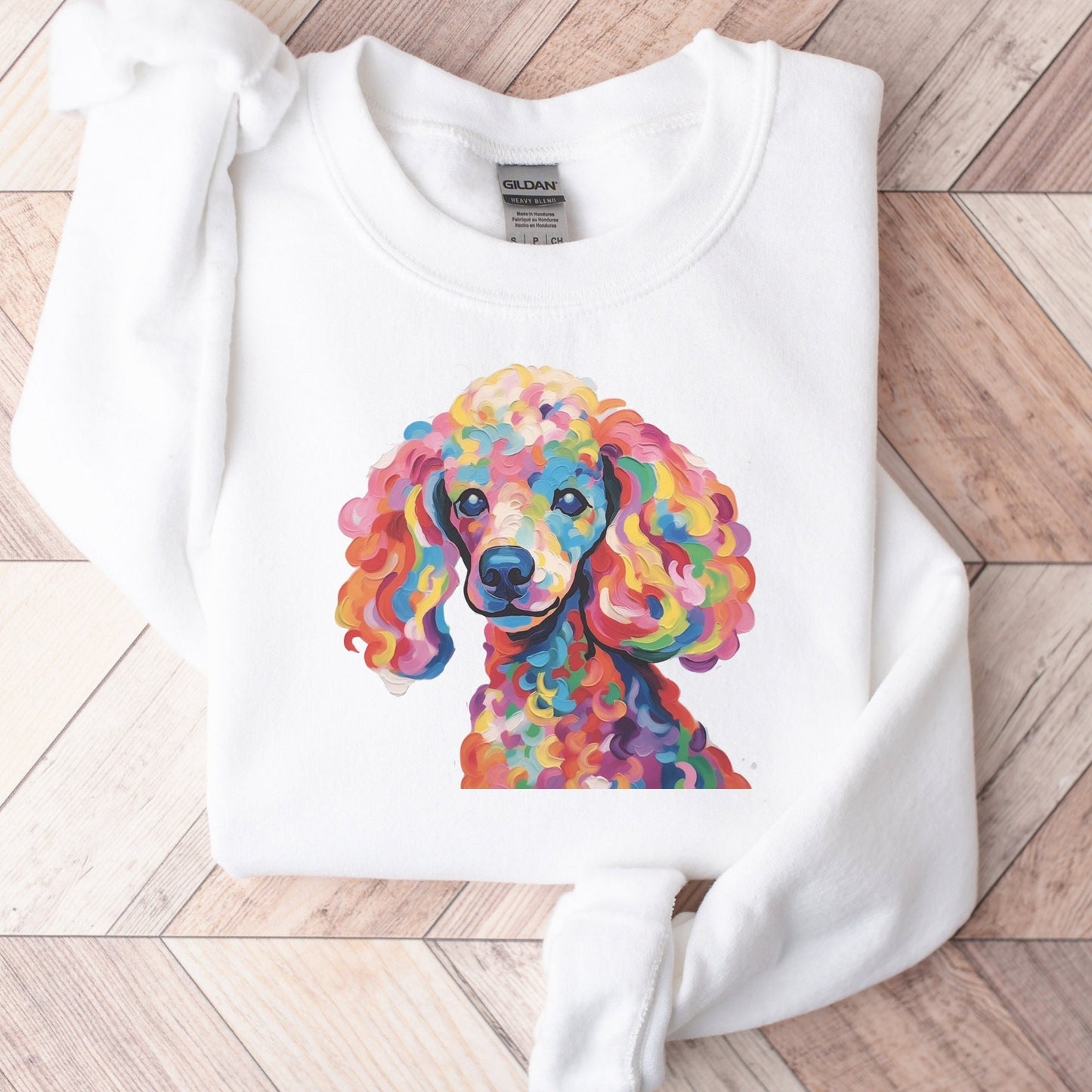 Poodle Vibrant Watercolor Sweatshirt