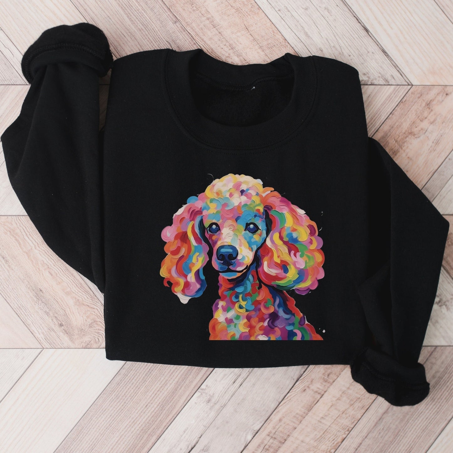 Poodle Vibrant Watercolor Sweatshirt