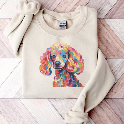Poodle Vibrant Watercolor Sweatshirt