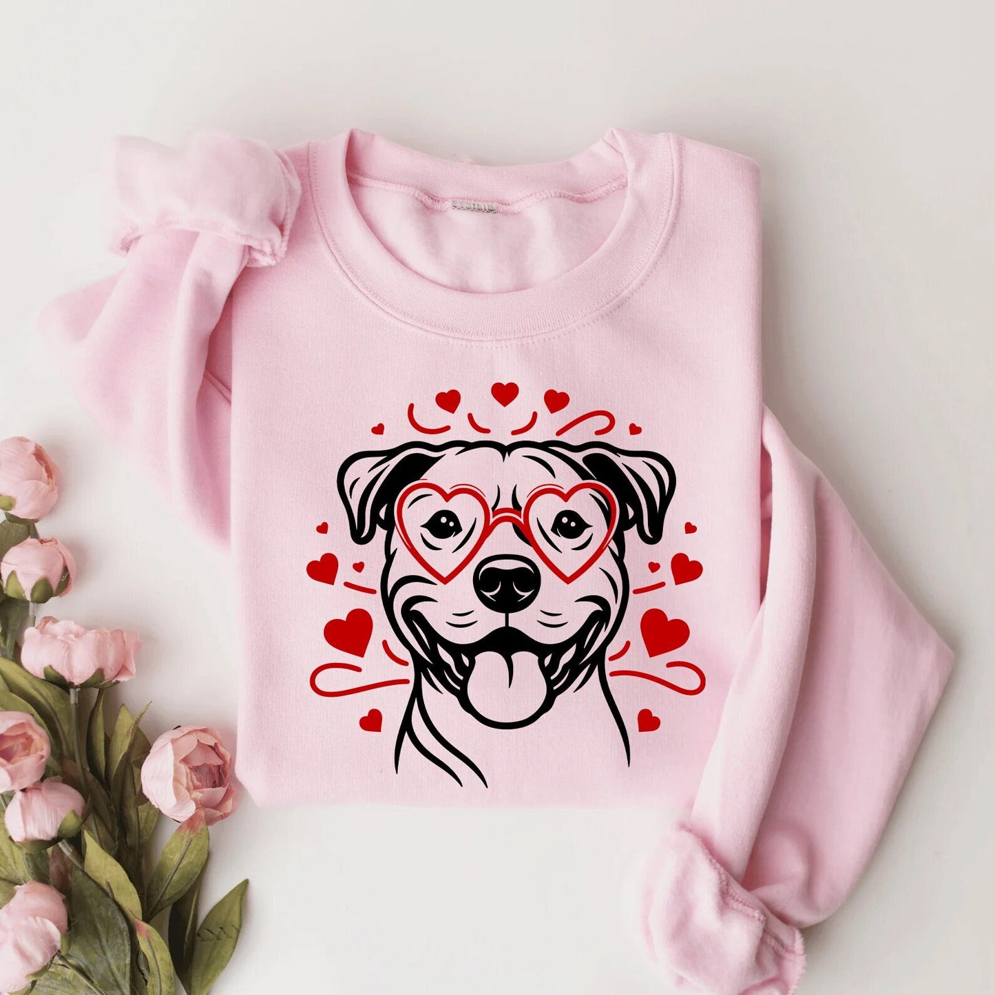 Valentines Day Pitbull Sweater