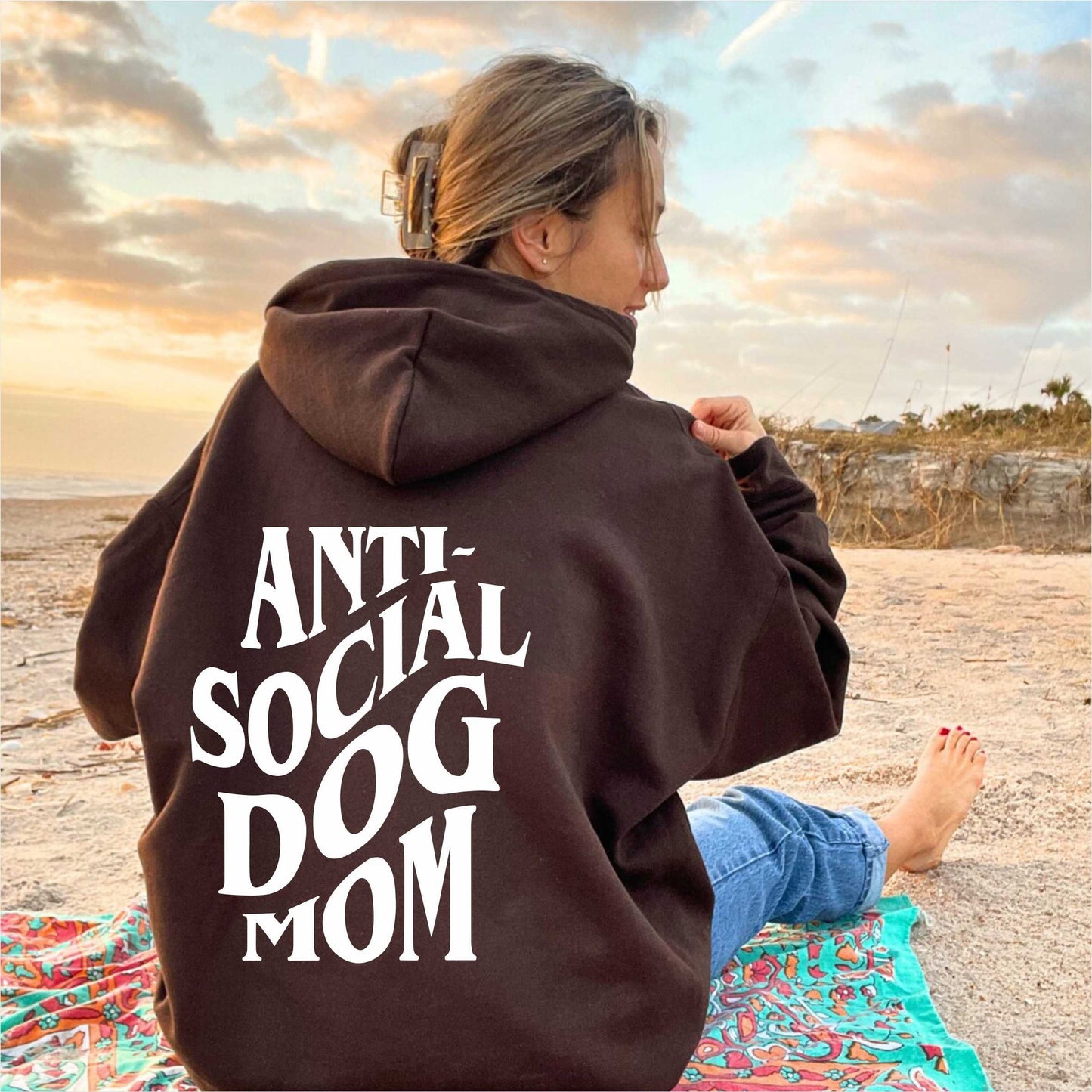 Anti Social Dog Mom Hoodie V