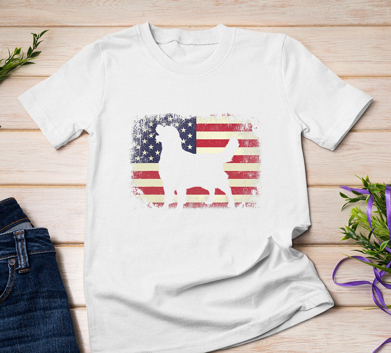 American Flag 4th of July Tee