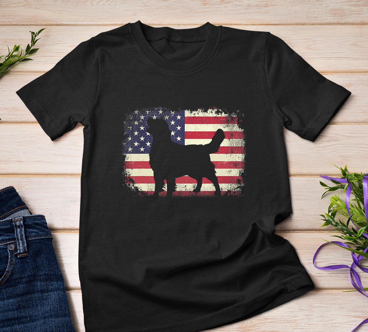 American Flag 4th of July Tee