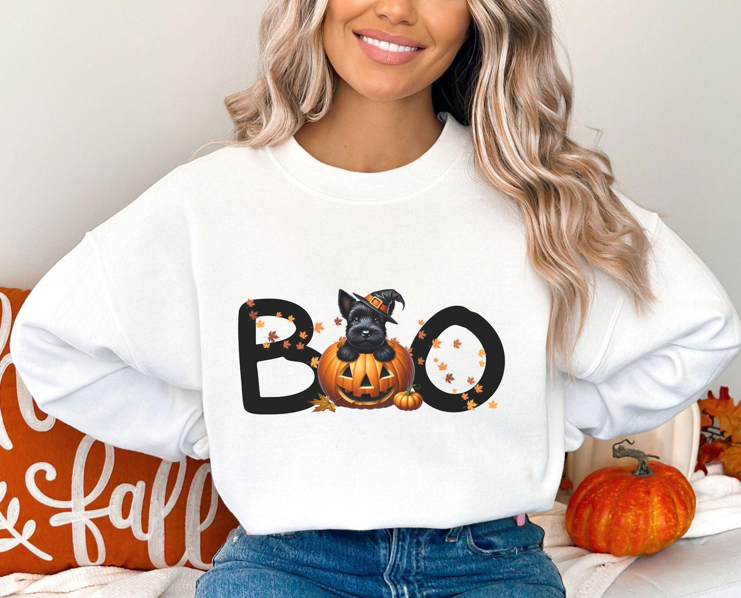 Scottie Dog Halloween Sweater