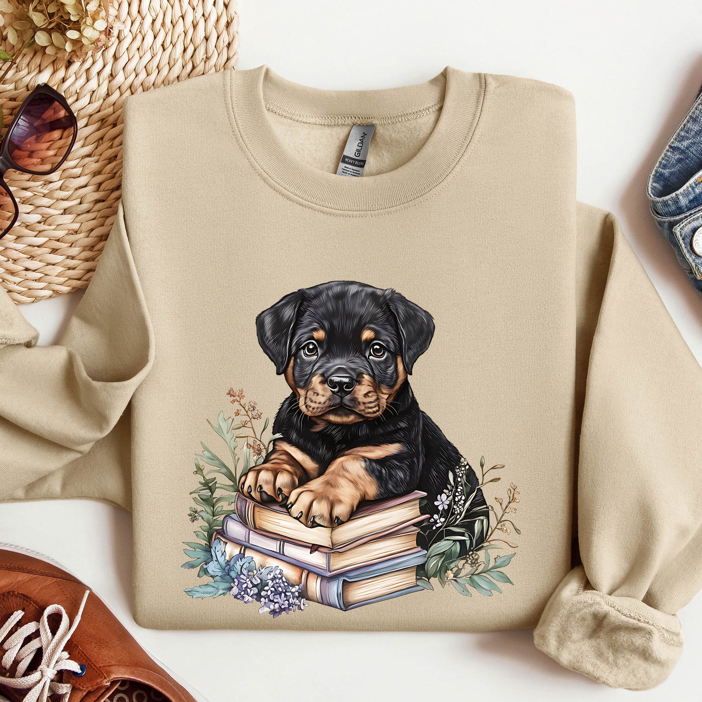 Rottweiler Puppy Sweatshirt