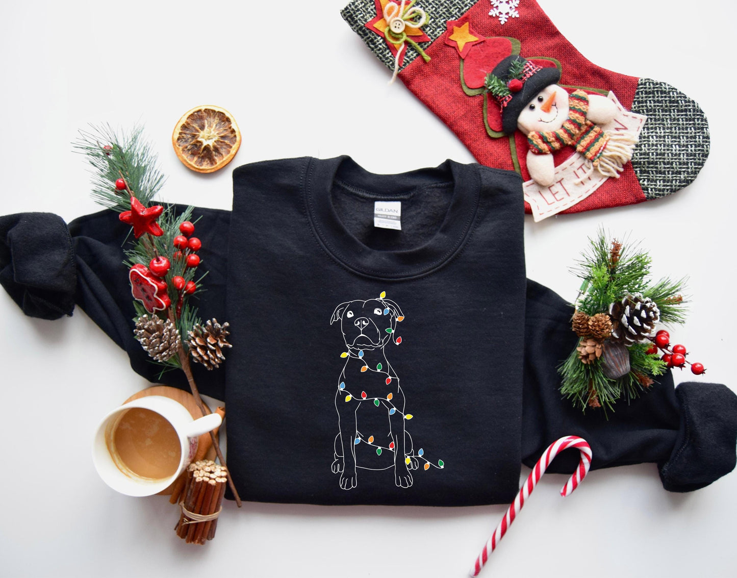 Retro Christmas Dog Sweater