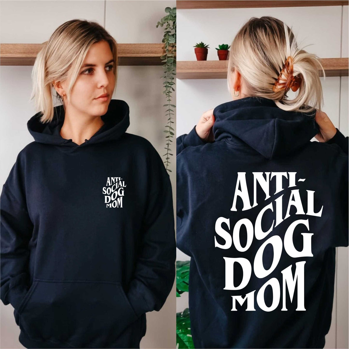 Anti Social Dog Mom Hoodie V