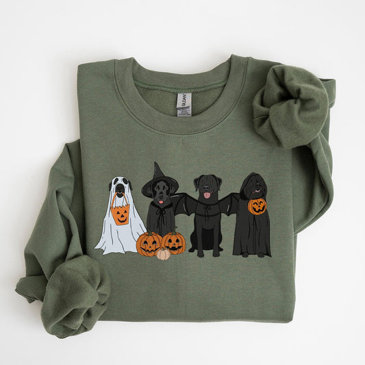 Black Labrador Halloween Sweatshirt